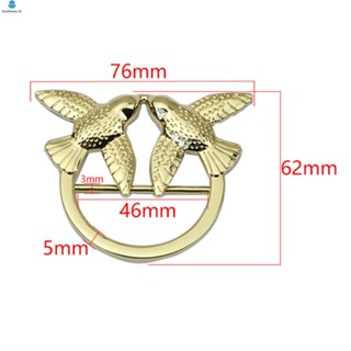 คลิปหัวเข็มขัดโลหะ รูปนกนางแอ่น สําหรับล็อคกระเป๋าสตางค์