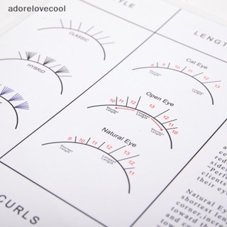 Adth แผนที่ต่อขนตา แบบใช้ซ้ําได้ สําหรับฝึกต่อขนตา 1 ชิ้น