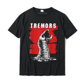 เสื้อยืด ผ้าฝ้าย พิมพ์ลายโลโก้ Tremors Graboid Paint Smear Portrait ขนาดใหญ่ แฟชั่นฤดูร้อน สําหรับผู้ชาย