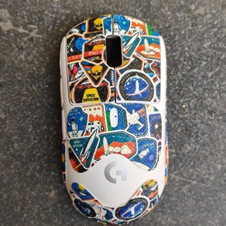 Suitable for Logitech GPW mouse non-slip stickers G Pro X Superlight painted retro trend all-inclusive wear-resistant leather film