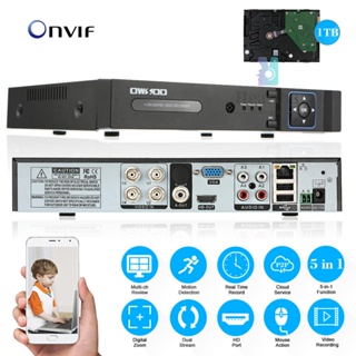 Owsoo XVR 4CH ช่องทาง 1080P Hybrid NVR AHD TVI CVI Came-6.18