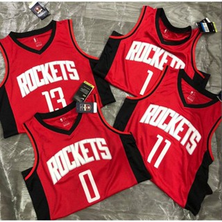 เสื้อกีฬาบาสเก็ตบอล NBA Jersey Houston Rockets Harden McGrady Yao Classic พลัสไซซ์