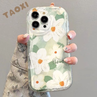 เคสโทรศัพท์มือถือแบบนิ่ม ใส กันกระแทก ลายดอกเดซี่ สําหรับ Iphone 14 13promax 12 11 7 8p xsxr