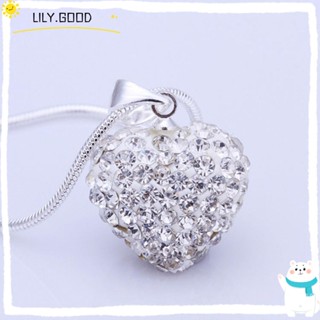 LILY Lily สร้อยคอ ชุบเงิน ประดับเพชรเทียม สไตล์ใหม่ สําหรับผู้หญิง