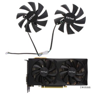 Iwo พัดลมระบายความร้อนการ์ดจอ GPU สําหรับ Zotac RTX2060 2060 VGA 4Pin 12V