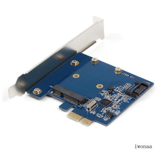 Iwo การ์ดขยาย PCI เป็น 3 0 MSATA 6Gbps สําหรับ Express PCIe 1X Bitcoin Mini