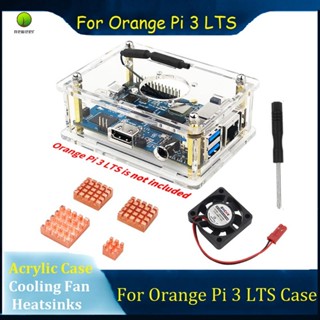 พัดลมระบายความร้อนฮีทซิงค์ อะคริลิค สําหรับ Orange Pi 3 LTS 1 ชุด