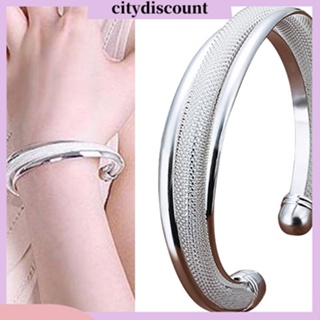 &lt;citydiscount&gt; สร้อยข้อมือ กําไลข้อมือ ชุบเงิน สไตล์คลาสสิก เครื่องประดับแฟชั่น