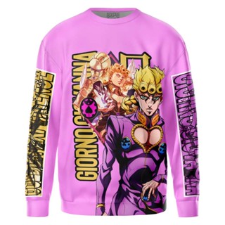 Giorno Giovanna Jojos Bizarre Adventure Streetwear เสื้อกันหนาว