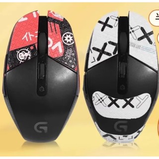 Suitable for Logitech G302 mouse anti-skid stickers all-inclusive sweat-absorbing wear-resistant dust-proof leather film