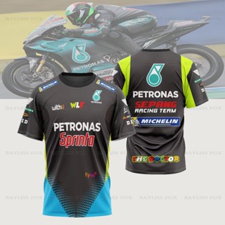 Gp Petronas เสื้อยืดกีฬา แขนสั้น แห้งเร็ว ไม่จางหาย เหมาะกับฤดูร้อน สําหรับรถจักรยานยนต์ Yamaha