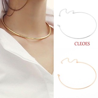 CLEOES โชคเกอร์ เครื่องประดับ สร้อยคอโซ่ เปิดข้อมือ มีเสน่ห์