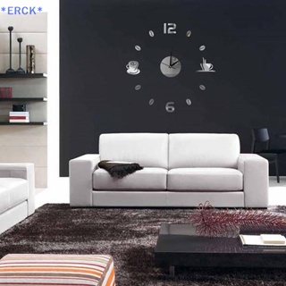 Erck&gt; นาฬิกาแขวนผนัง 3d มีกาวในตัว สไตล์โมเดิร์น สําหรับตกแต่งบ้าน ออฟฟิศ diy