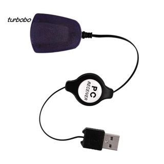 Turbobo เมาส์คีย์บอร์ดไร้สาย IR ตัวรับสัญญาณ USB สําหรับแล็ปท็อป พีซี คอมพิวเตอร์