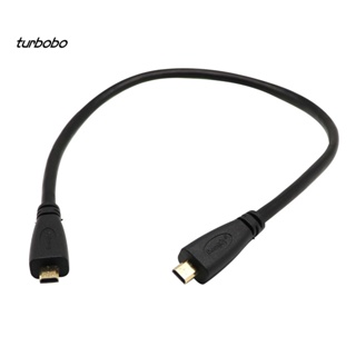 Turbobo อะแดปเตอร์แปลงสายเคเบิล Micro HDMI 0.3 ม. 1 ม.