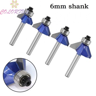 【COLORFUL】New Router Bit Router Bit Solid Hardened Steel 600 Grit Mirror-Like Finish 6mm