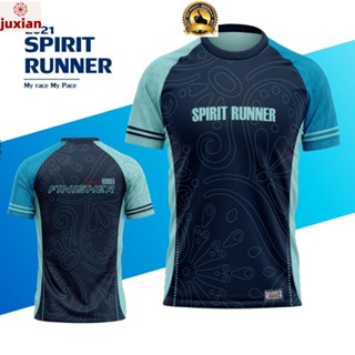 (juxian)เสื้อกีฬารุ่น SPIRIT RUNNER สีกรม (ลดราคาพิเศษ)