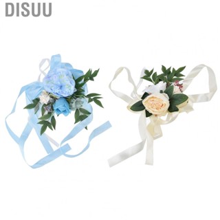 Disuu Wedding Chair Back Decoration  Reusable  Wedding Chair Back Flowers for Photography Prop