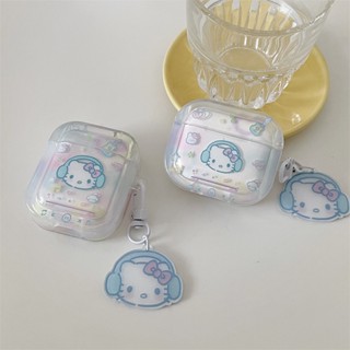 เคสหูฟังบลูทูธ ลายการ์ตูนคิตตี้ สําหรับ AirPods Pro2 Airpod Pro 1 2 3 AirPods Pro 2