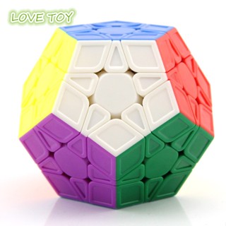 Nkodok ลูกบาศก์มายากล Dodecahedron Speed Cube หลากสี ของเล่นเสริมการศึกษา สําหรับเด็ก