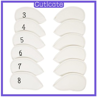 [CUTICATE] ปลอกสวมหัวไม้กอล์ฟ เหล็ก ทนต่อการเสียดสี 12 ชิ้น