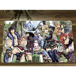 แผ่นรองเมาส์ ลายการ์ตูนอนิเมะ Fairy Tail Yugioh Playmat CCG TCG พร้อมโซน และกระเป๋า