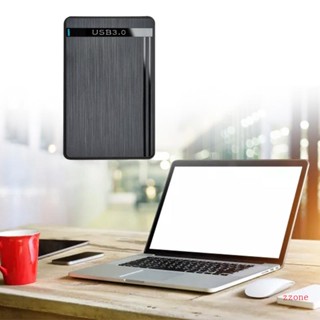 Zzz กล่องเคสฮาร์ดดิสก์ไดรฟ์ภายนอก USB3 0 2 5 นิ้ว USB3 0 SSD 2 5