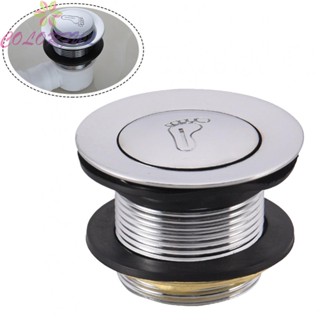 【COLORFUL】Pop Up Drain Multi-layer Silver 1 Pc Alloy+Brass+Plastic Bathtub Drain