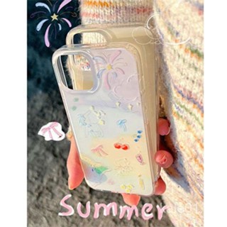 เคสโทรศัพท์มือถือนิ่ม แบบใส ป้องกัน รูขนาดใหญ่ หลากสี เรียบง่าย สําหรับ iPhone14promax 11 12pro xr 13 78p