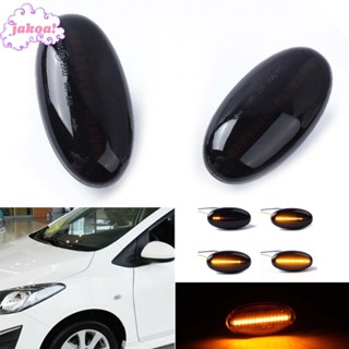 ไฟด้านข้าง ABS พลาสติก + ไฟ LED สีเหลือง สําหรับ Mazda 2 (Typ DY) - BJ