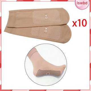 [lswbd] ถุงเท้าข้อสั้น กันลื่น สําหรับใส่ออกกําลังกาย 10 คู่