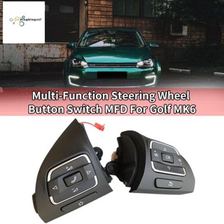 ปุ่มสวิตช์พวงมาลัยรถยนต์ อเนกประสงค์ MFD สําหรับ Golf MK6 Tiguan Jetta MK6 EOS 5C 2 ชิ้น0959537A,5c0959538B อะไหล่เปลี่ยน