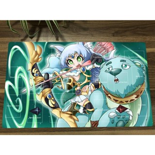 Yugioh Playmat Apollousa, Bow of the Goddess TCG CCG แผ่นรองเมาส์ และแผ่นรองเมาส์ สําหรับเล่นเกม