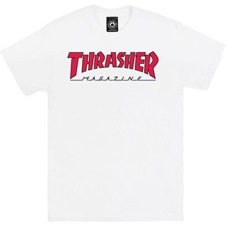 เสื้อยืด พิมพ์ลาย Thrasher Undertale สีขาว