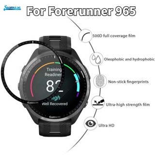 ฟิล์มกันรอยหน้าจอ HD แบบใส สําหรับ Garmin Forerunner 965