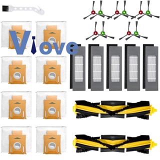 แปรงหลัก แปรงด้านข้าง แผ่นกรอง HEPA อุปกรณ์เสริม แบบเปลี่ยน สําหรับเครื่องดูดฝุ่น Ecovacs T8 T8Aivi T8MAX N8Pro