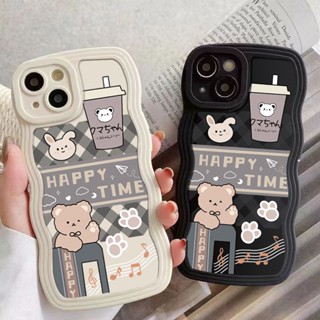 เคสโทรศัพท์มือถือ ซิลิโคน ลายชานม กระต่าย หมีน่ารัก สําหรับ Huawei P20 Pro P30 Pro P30 Lite P40 Pro P40 Lite P50 Pro