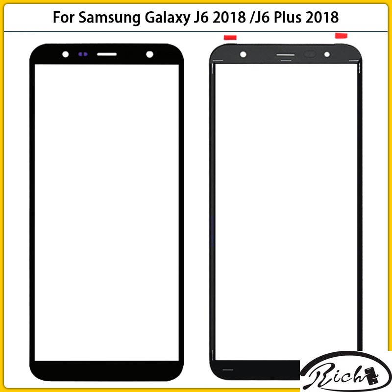 ฝาครอบหน้าจอสัมผัส LCD ด้านนอก แบบเปลี่ยน สําหรับ Samsung Galaxy J6 J6 Plus 2018 J600 J600F J610 J61