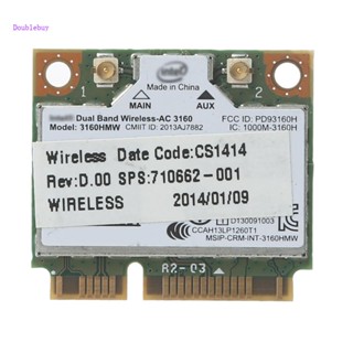 Doublebuy การ์ดไร้สาย 3160 3160HMW Half Mini PCIe PCI-express WIFI WLAN BT 4 0 สําหรับ HP