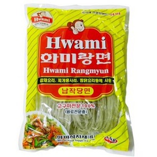 พร้อมส่ง 화미랑면 납작당면 วุ้นเส้นเกาหลี(เส้นแบน) Hwami Glass Noodle 1kg