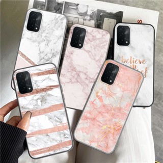 เคสโทรศัพท์มือถือแบบนิ่ม ลายหินอ่อน แกรนิต สีชมพู Y246 สําหรับ Realme X Lite XT X2 V11 V11S 8i 9 Pro Plus 5G Narzo 50i