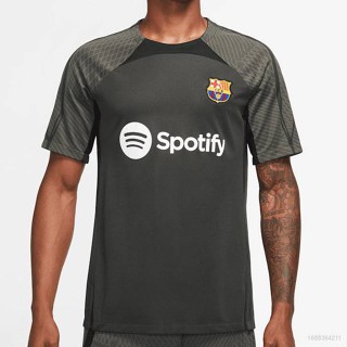 Fb 2023-2024 เสื้อยืดลําลอง แขนสั้น คอกลม พิมพ์ลาย FC Barcelona Jersey พลัสไซซ์