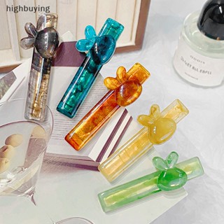 [highbuying] กิ๊บติดผม ลายกระต่ายน่ารัก สีพื้น แฟชั่นฤดูใบไม้ผลิ ฤดูร้อน สําหรับผู้หญิง สินค้าใหม่