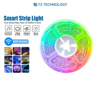 ไฟเส้น LED T3 Smart Strip Light ไฟเส้นแอลอีดีอัจฉริยะ ไฟเส้นตกแต่งห้อง LED ไฟประดับ ปรับได้มากถึง 16 ล้านสี (อะแดปเตอร์)