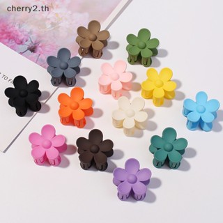 [cherry2] กิ๊บติดผม ลายดอกไม้ เนื้อแมตต์ หนา กันลื่น 1.3 นิ้ว สําหรับผู้หญิง 10 ชิ้น [TH]