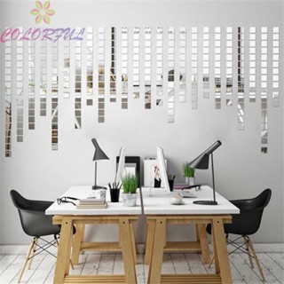 【COLORFUL】Mirror Stickers 1.2mm DIY Glass Glass Mirror Stickers Gold Self-adhesive