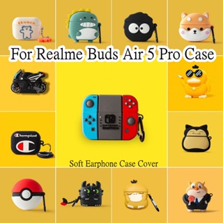 【imamura】เคสหูฟัง แบบนิ่ม กันกระแทก ลายการ์ตูน สําหรับ Realme Buds Air 5 Pro 5 Pro