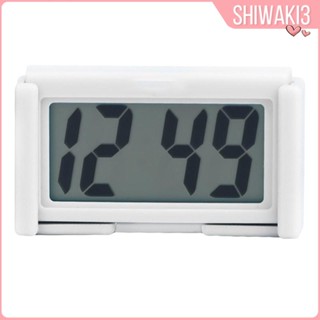 [Shiwaki3] นาฬิกาดิจิทัล หน้าจอ LCD ขนาดใหญ่ พร้อมตัวยึดด้านหลัง สําหรับรถยนต์