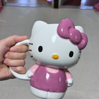 SANRIO แก้วน้ําเซรามิค ลายการ์ตูน Hello Kitty น่ารัก ขนาดใหญ่ จุของได้เยอะ 500 มล. ของใช้ในครัวเรือน [RAIN]