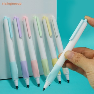 [risingmeup] ปากกากดเทคโนโลยี สีดํา ทนทาน ฟรีกบเหลา ดินสอ สร้างสรรค์ ไม่มีหมึก ดินสอวิเศษ สําหรับเขียน ศิลปะ ร่างภาพ เครื่องมือ